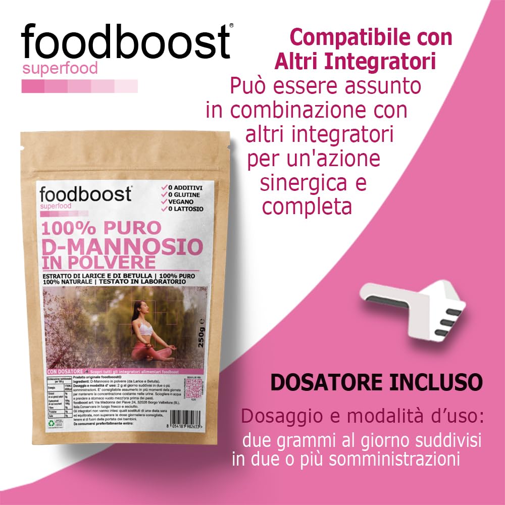 D Mannosio in polvere da 250 g