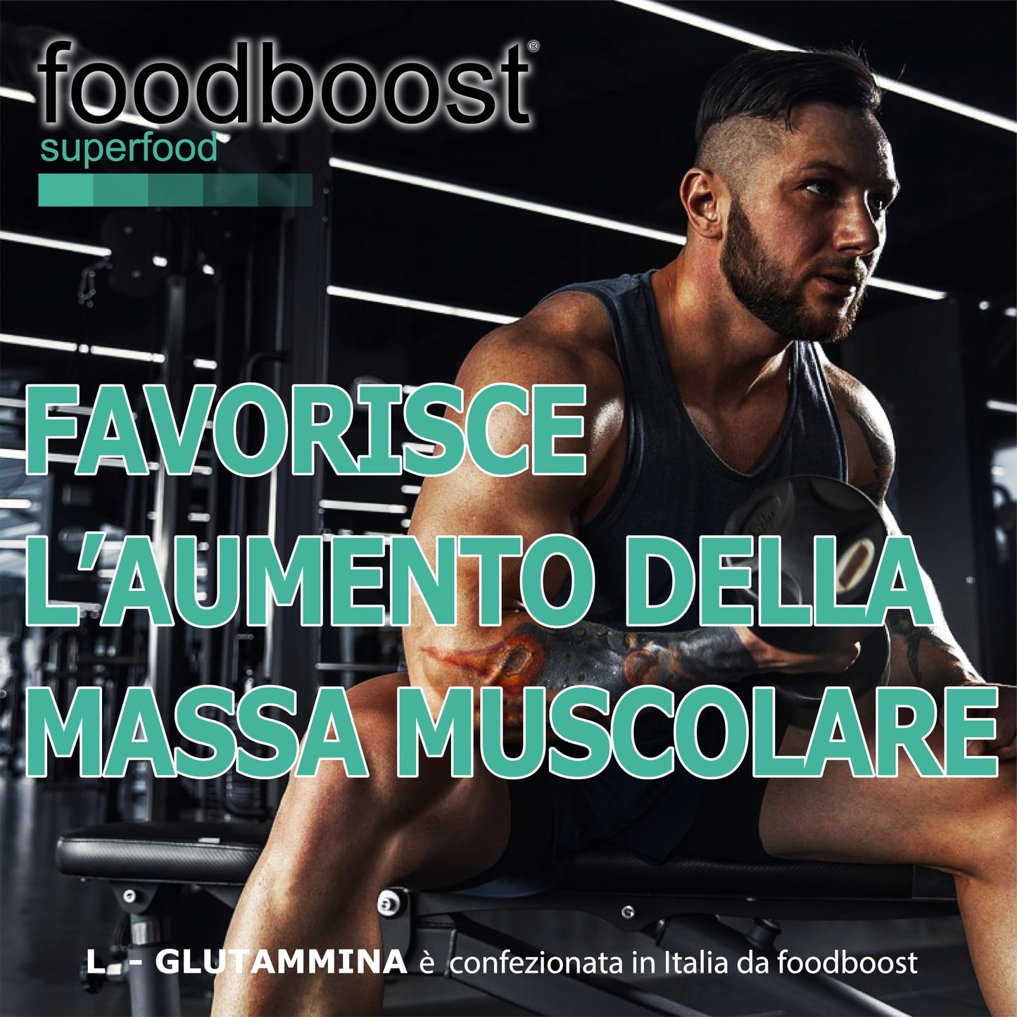 L - Glutammina pura in polvere da 500 g