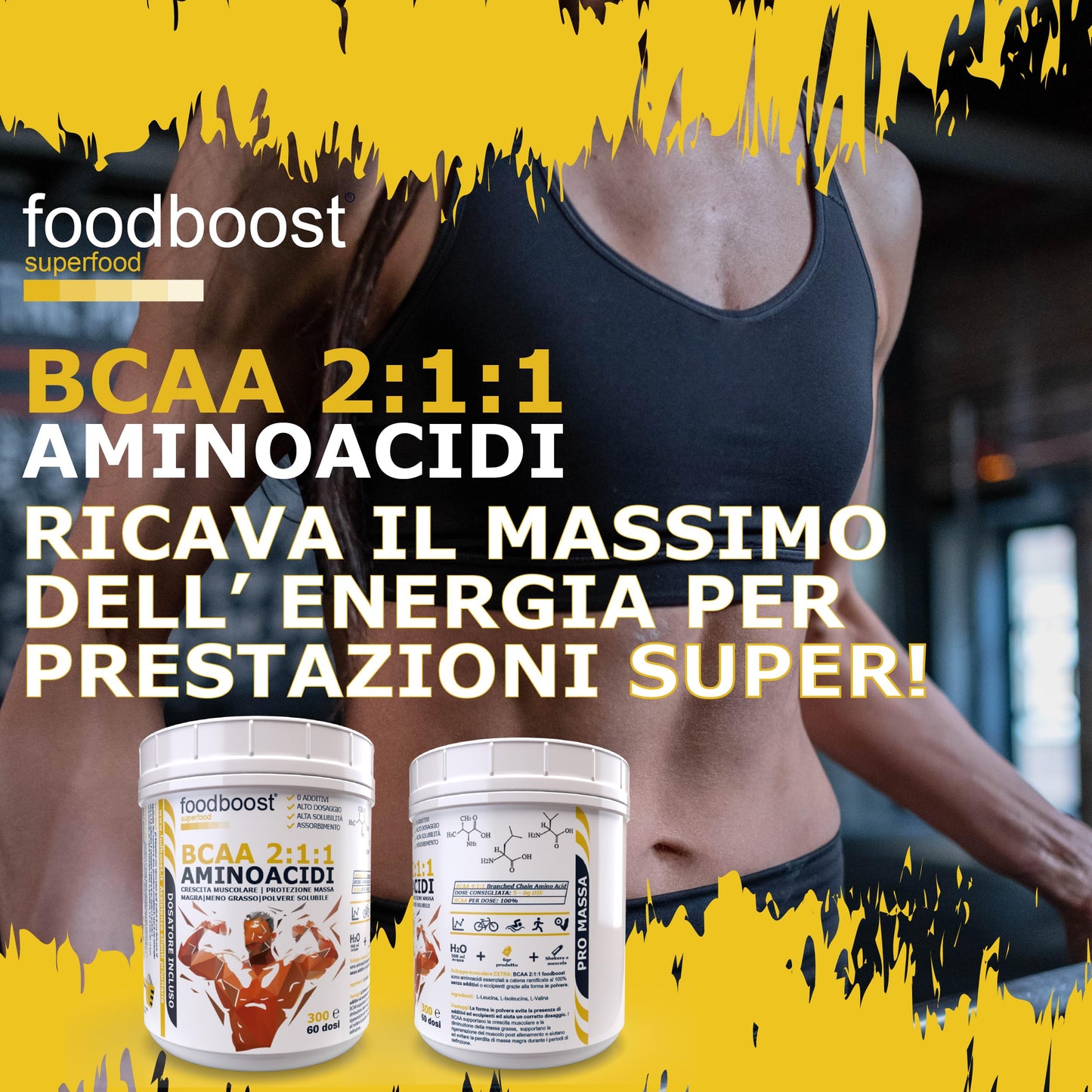 Aminoacidi ramificati BCAA da 300 g