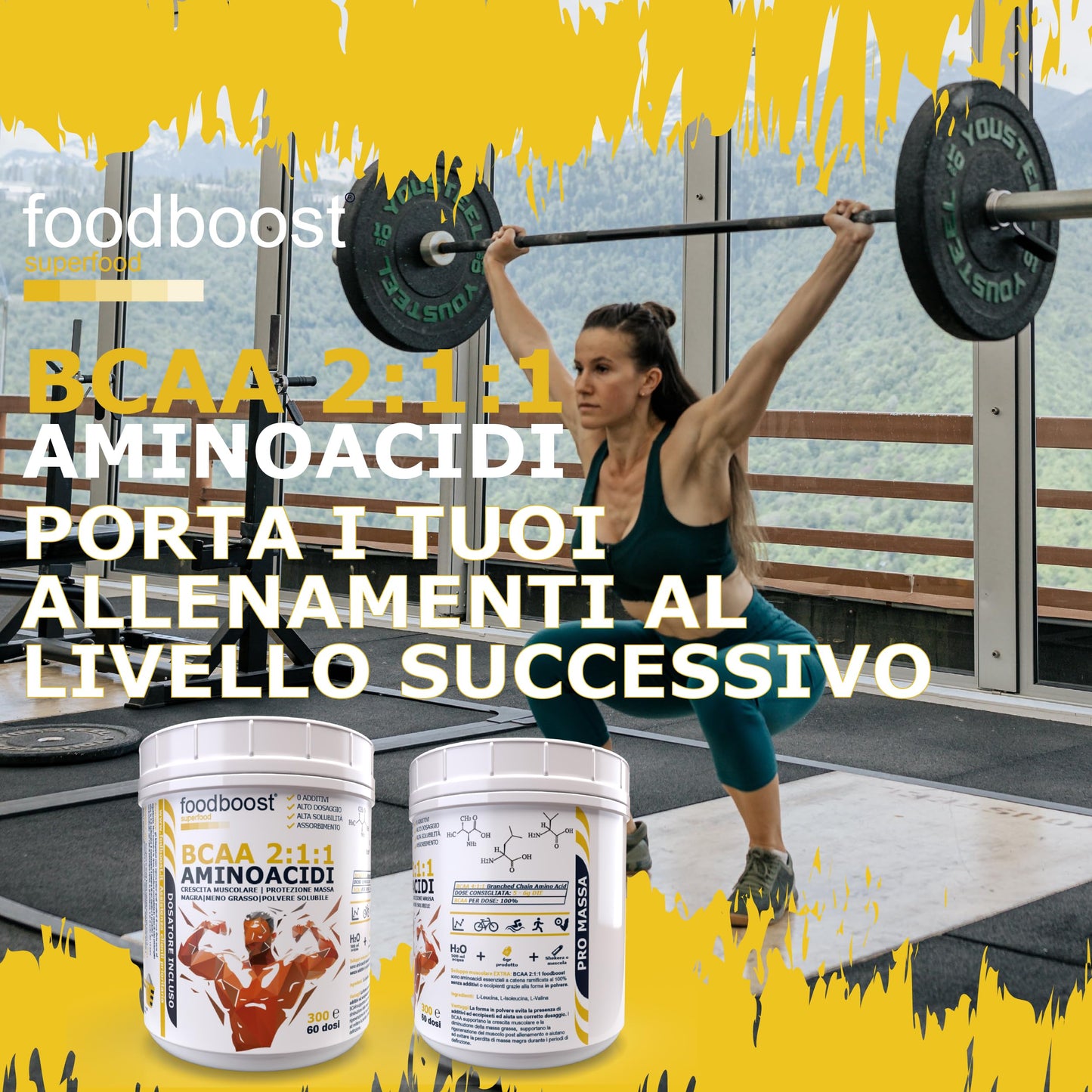 Aminoacidi ramificati BCAA da 300 g