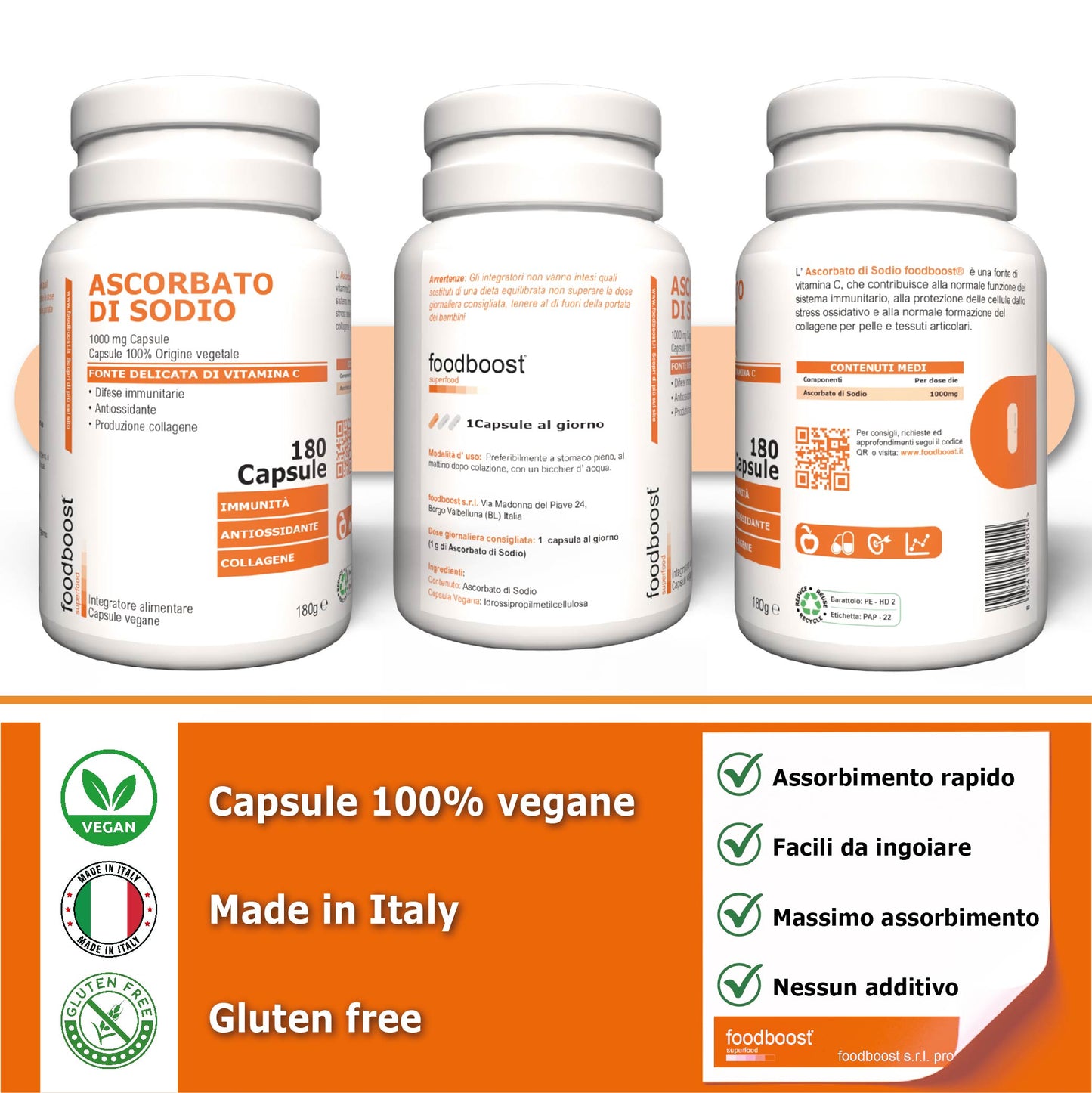 Ascorbato di Sodio 1000 mg in capsule