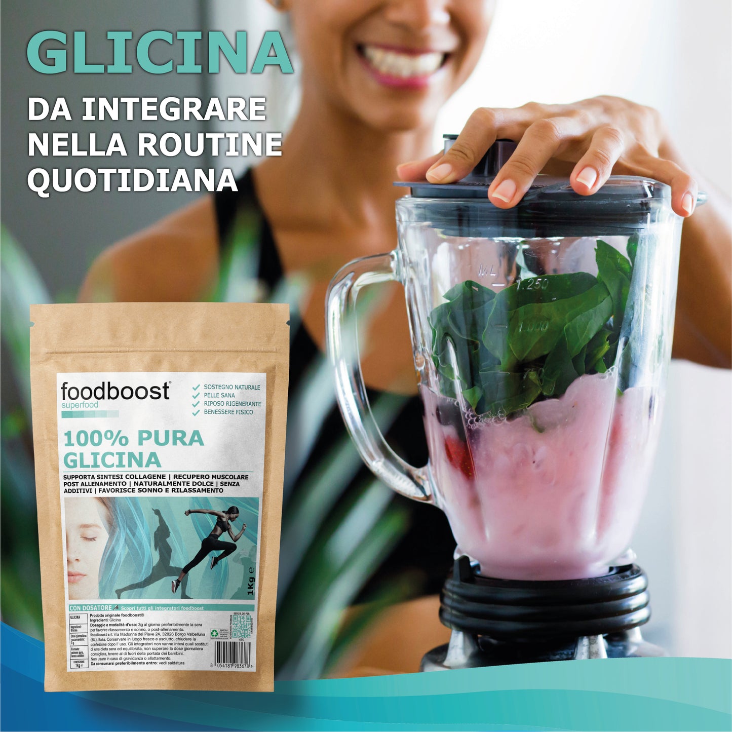 Glicina in polvere da 1 Kg