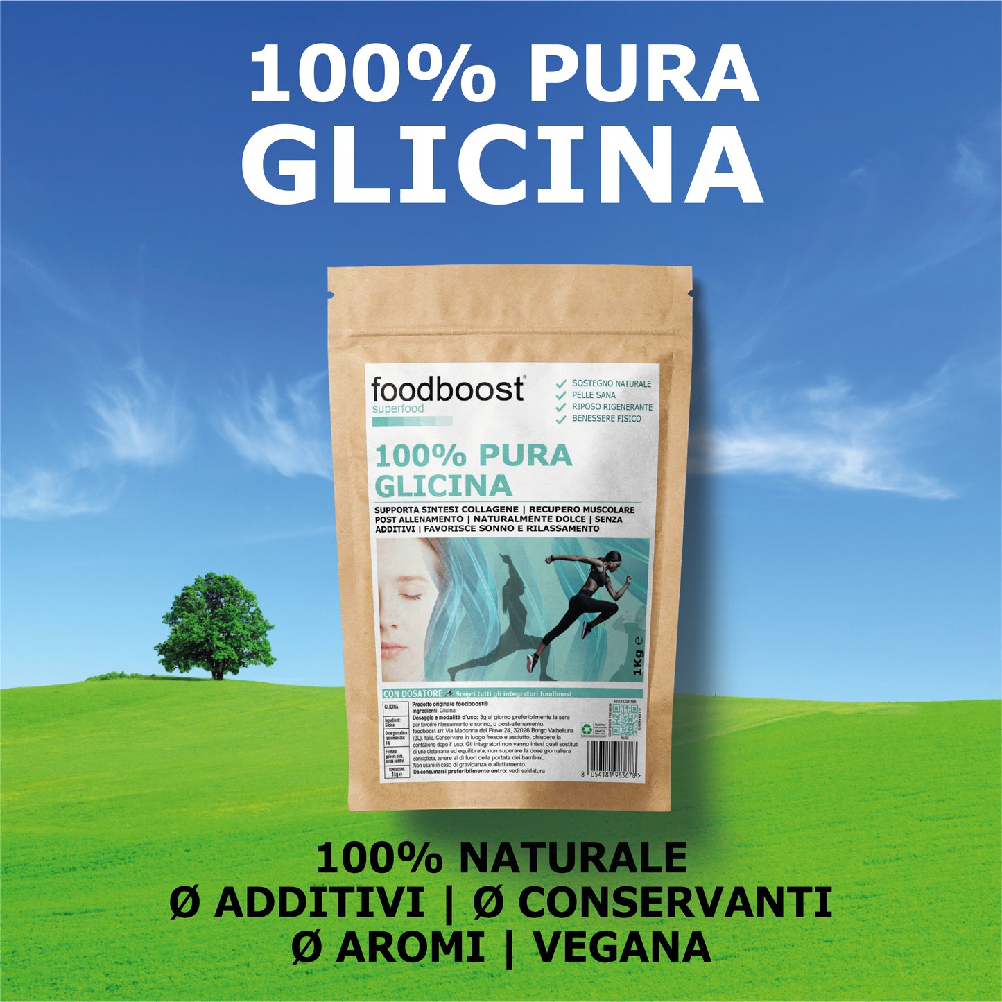 Glicina in polvere da 1 Kg