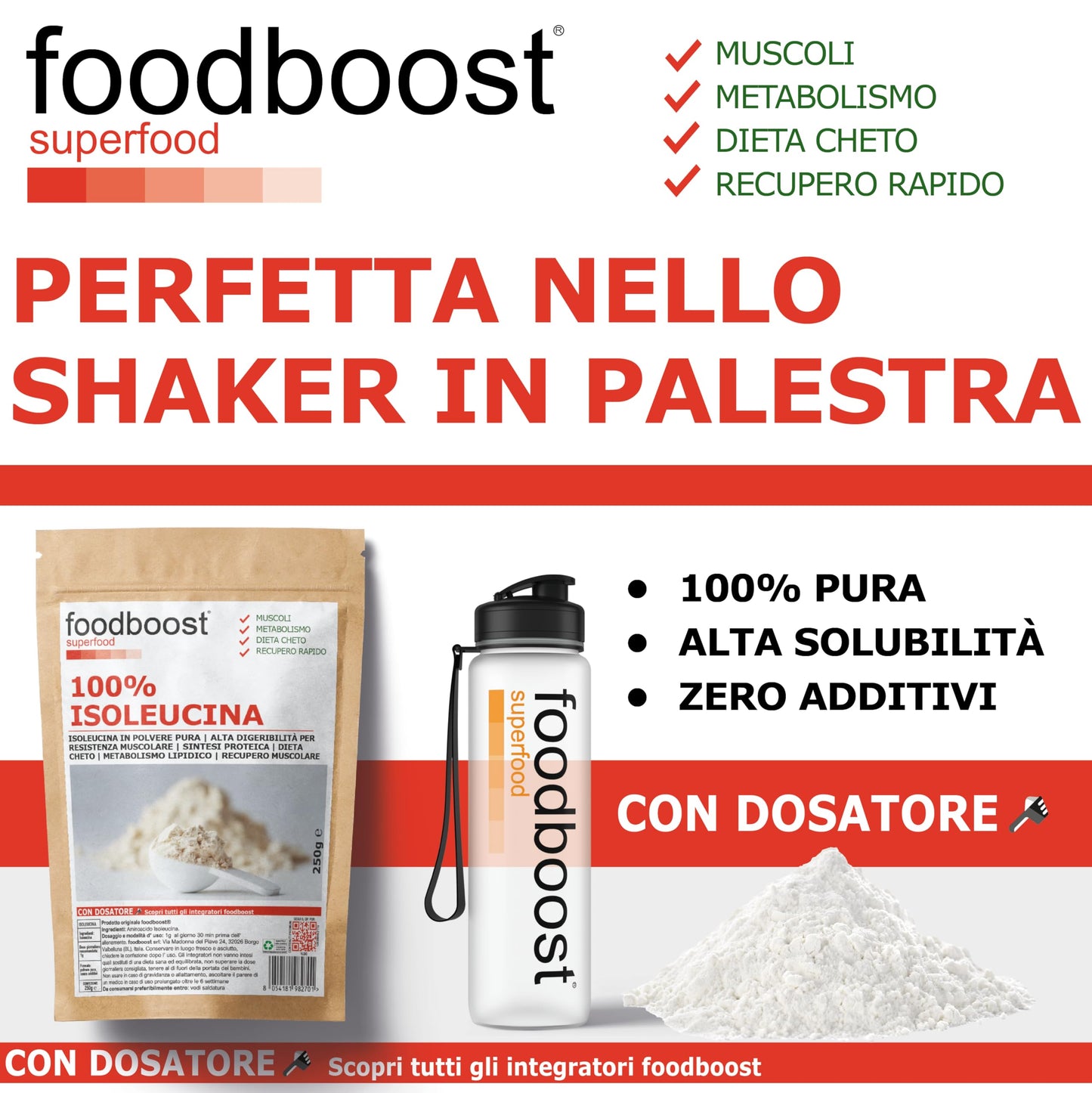 Isoleucina in polvere da 250g