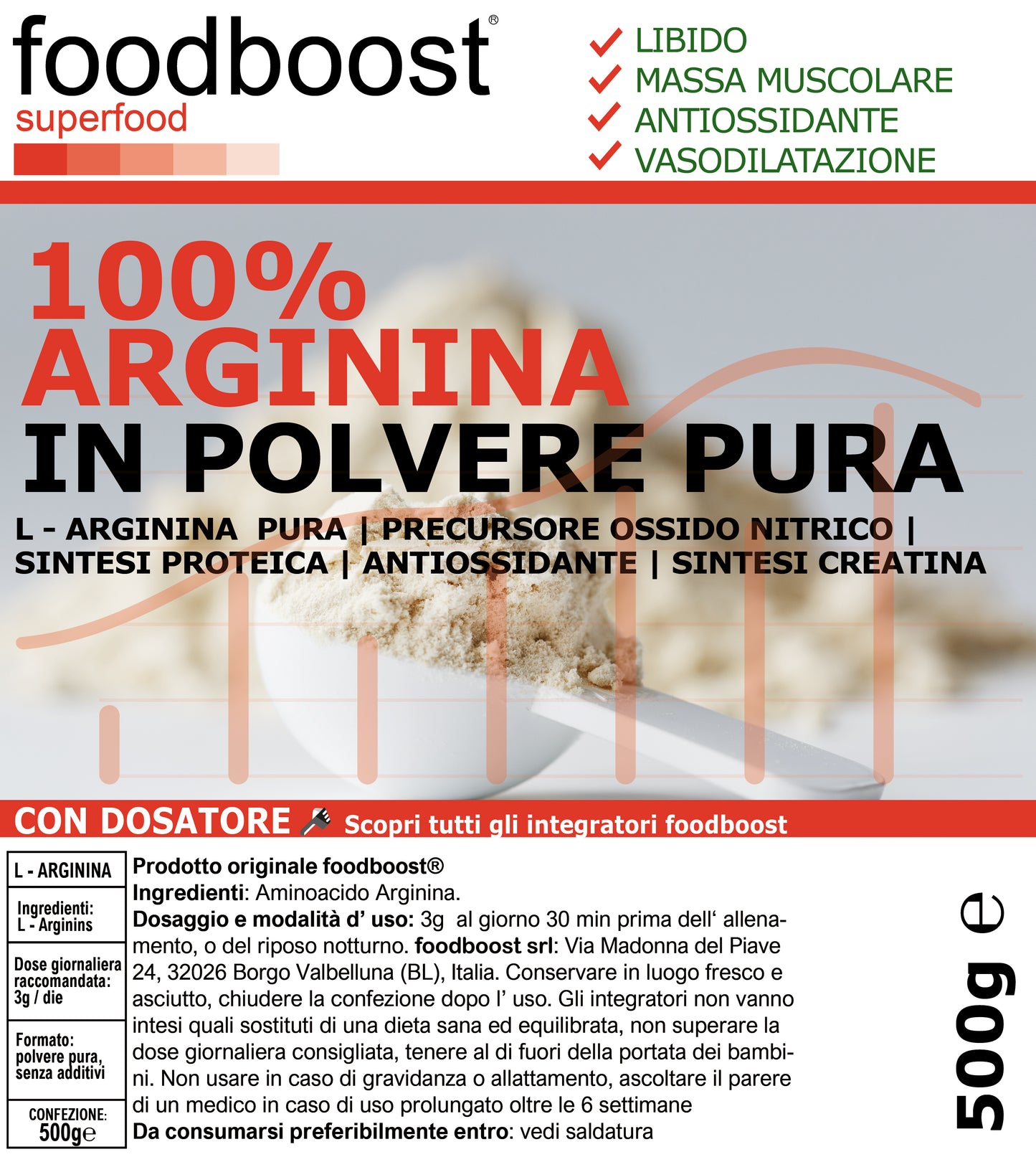 L - Arginine Powder 500g