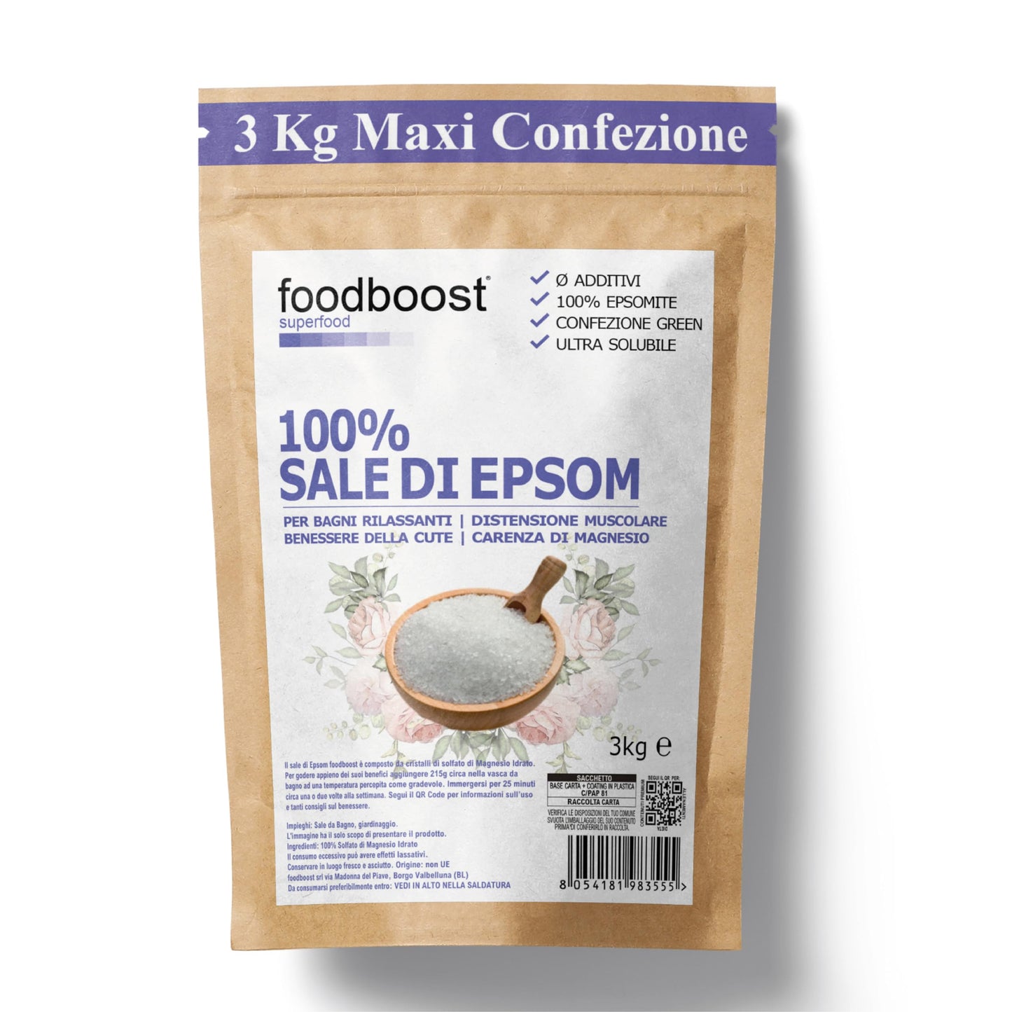 Sale Epsom Puro da 3 kg