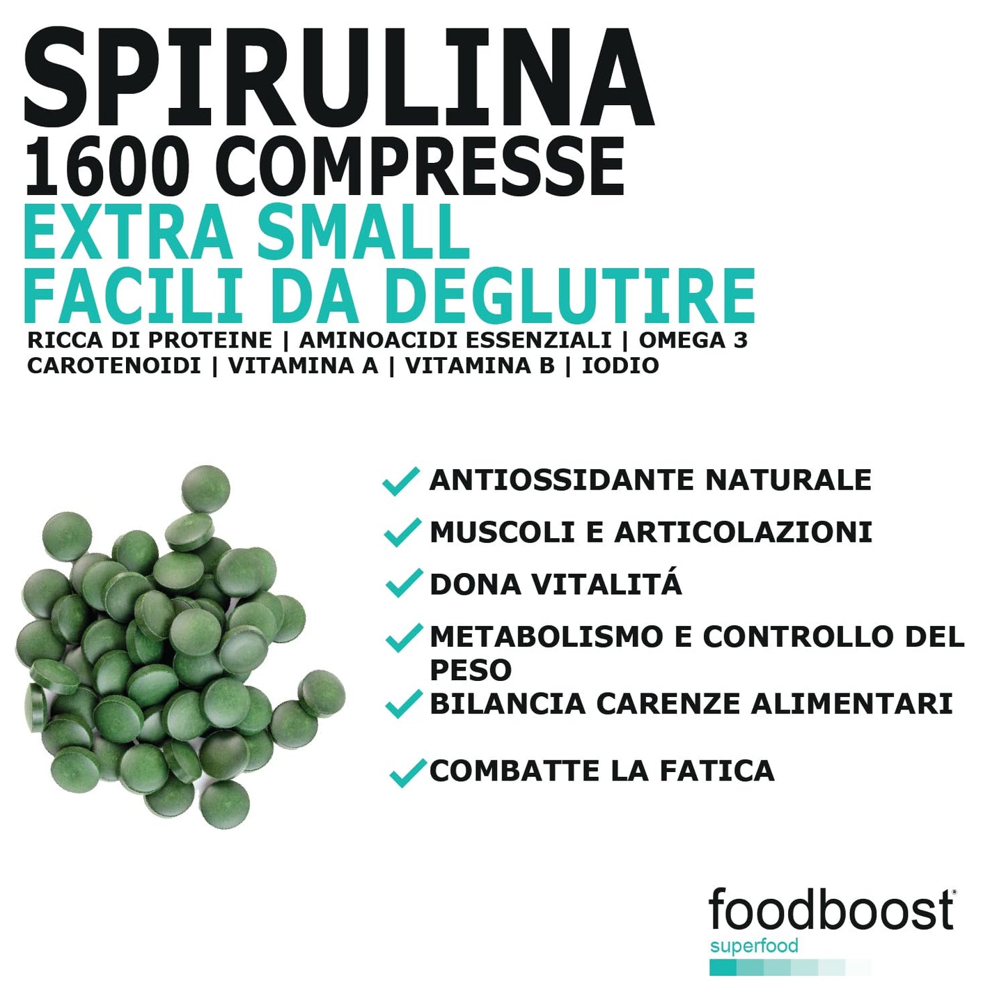 Spirulina in 400g tablets