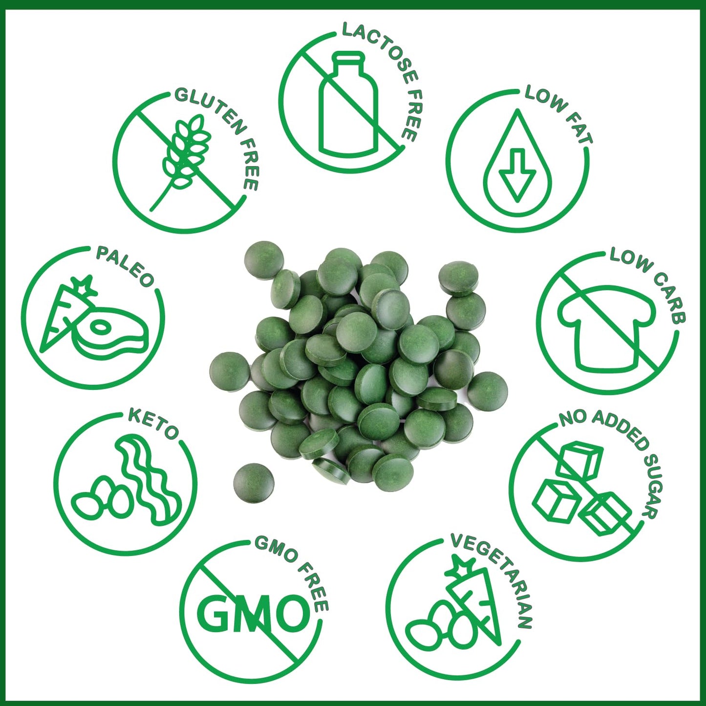 Spirulina in 400g tablets