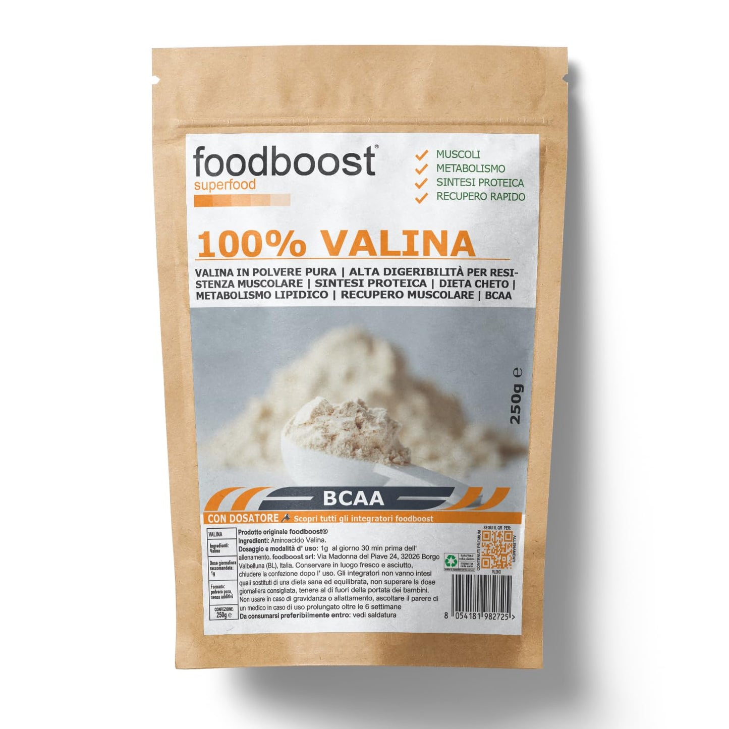 Valina in polvere da 250 g
