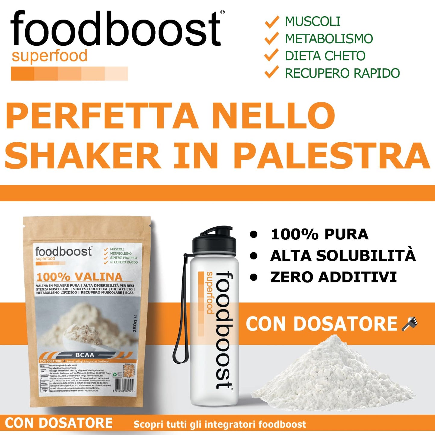 Valina in polvere da 250 g