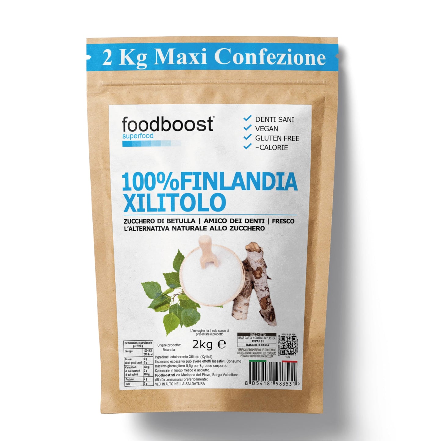Xilitolo finlandese di Betulla 2kg