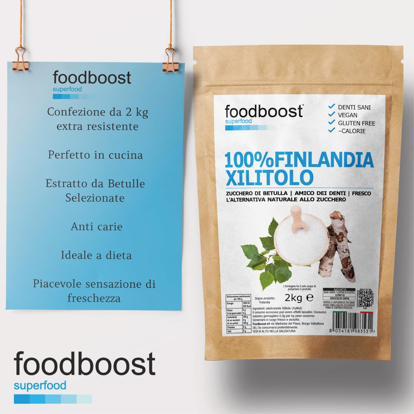 Xilitolo finlandese di Betulla 2kg