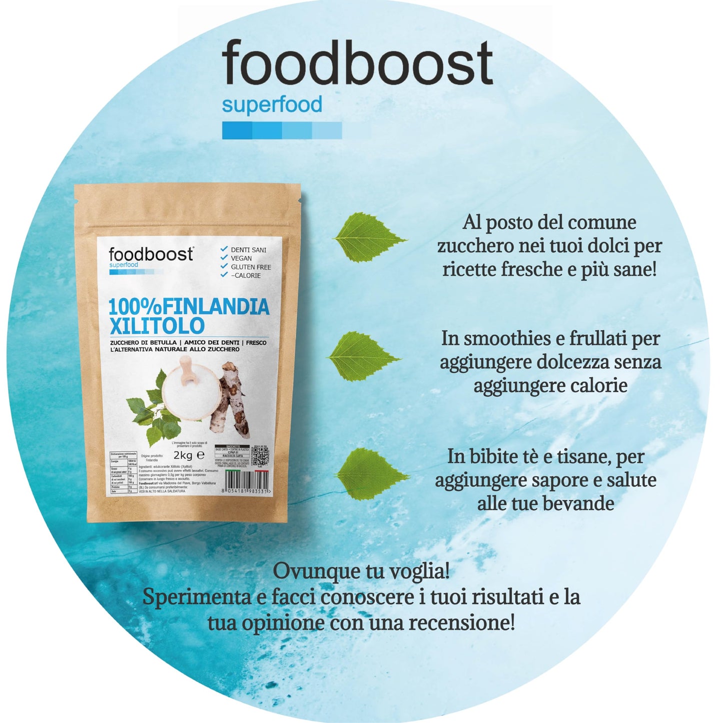Xilitolo finlandese di Betulla 2kg