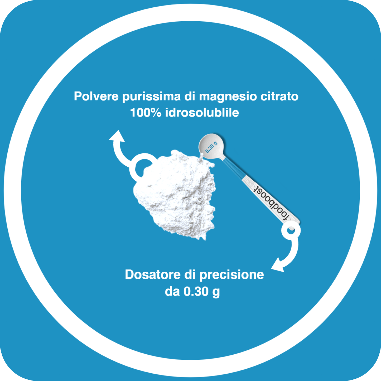 100% Magnesio citrato - Con dosatore - 300g