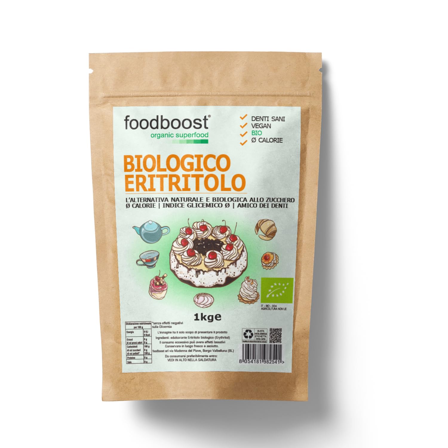 100% Erythritol - 1kg or 2Kg 