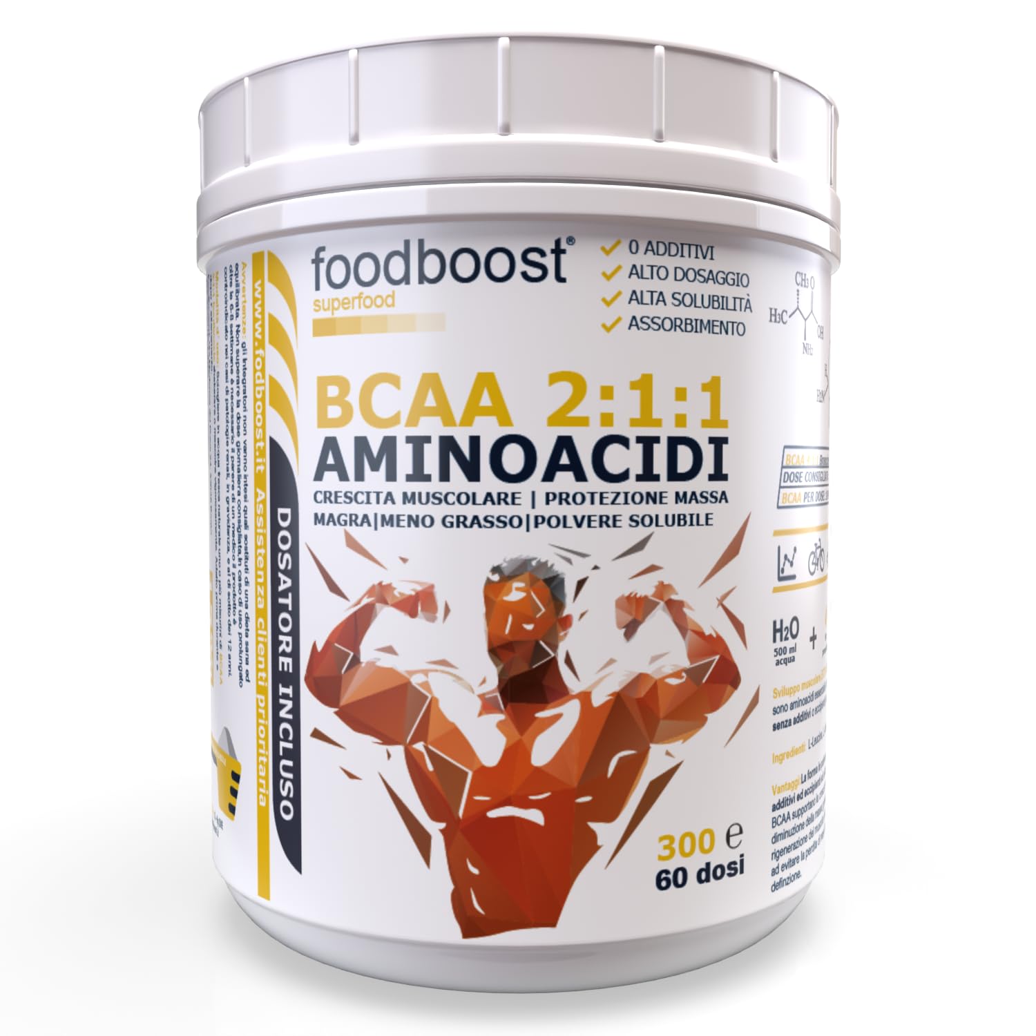 Aminoacidi ramificati BCAA da 300g