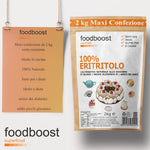Eritritolo foodboost 2 Kg FoodBoost - etichetta e ingredienti