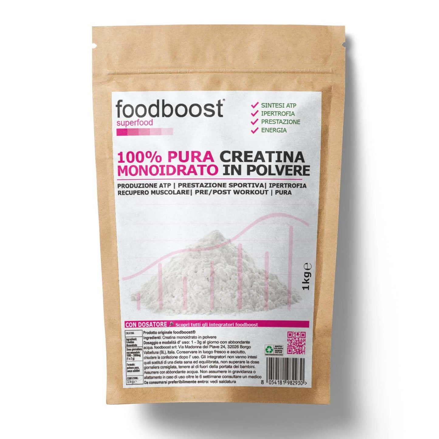 Creatina Monoidrato in Polvere da 1kg