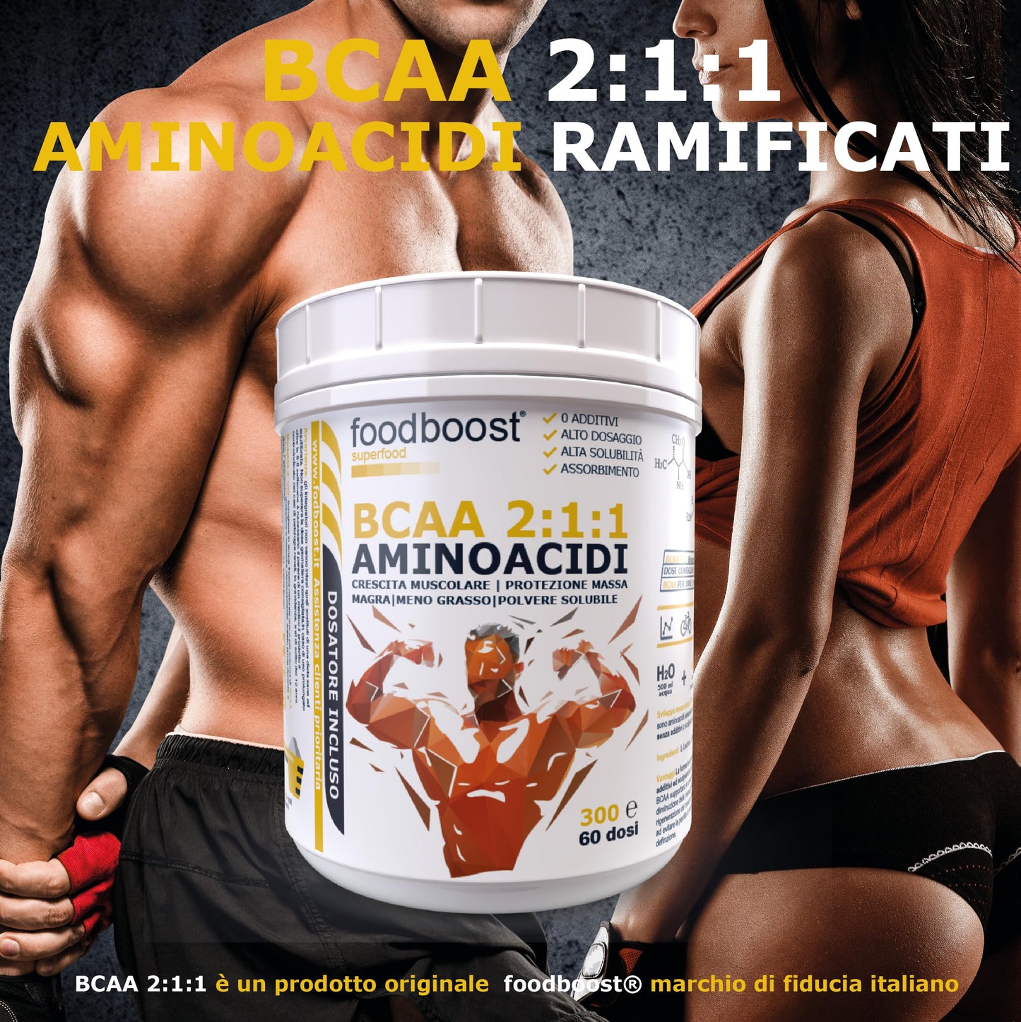 Aminoacidi ramificati BCAA da 300 g