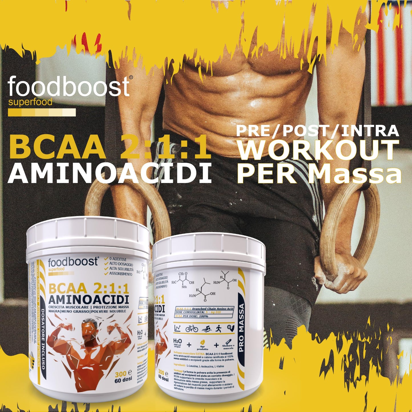 Aminoacidi ramificati BCAA da 300 g