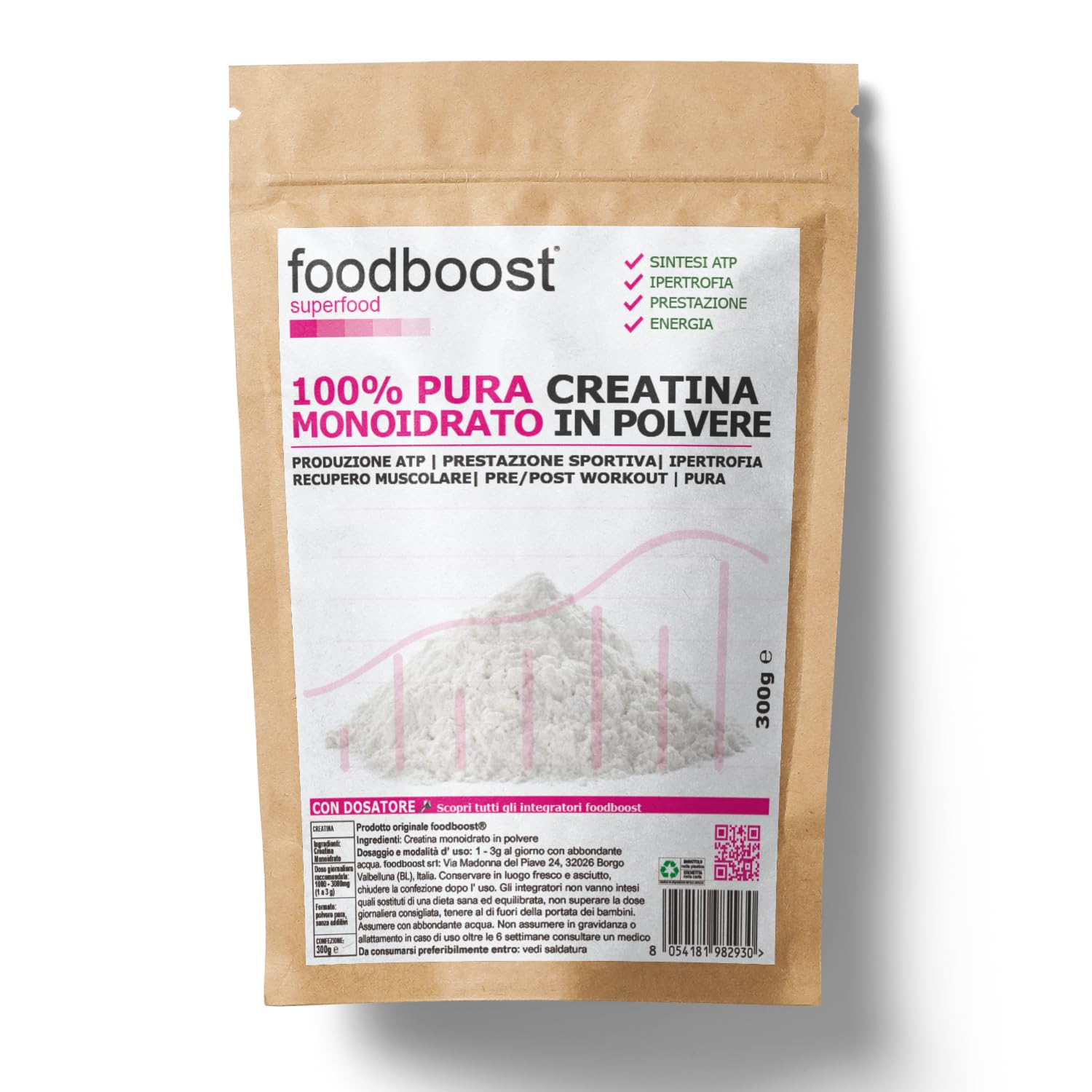 Creatina Monoidrato da 300g in Polvere