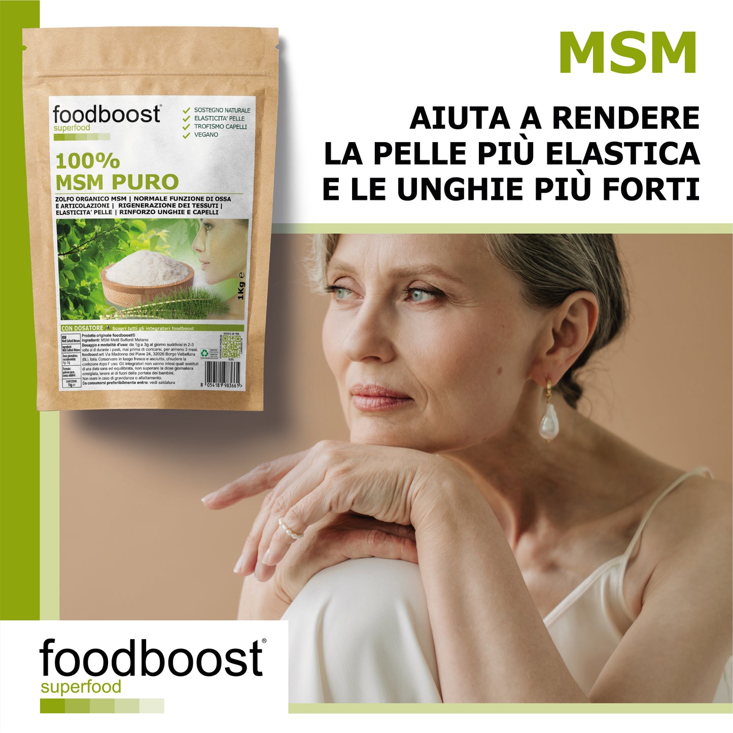 MSM Metilsulfonilmetano in polvere da 1 Kg