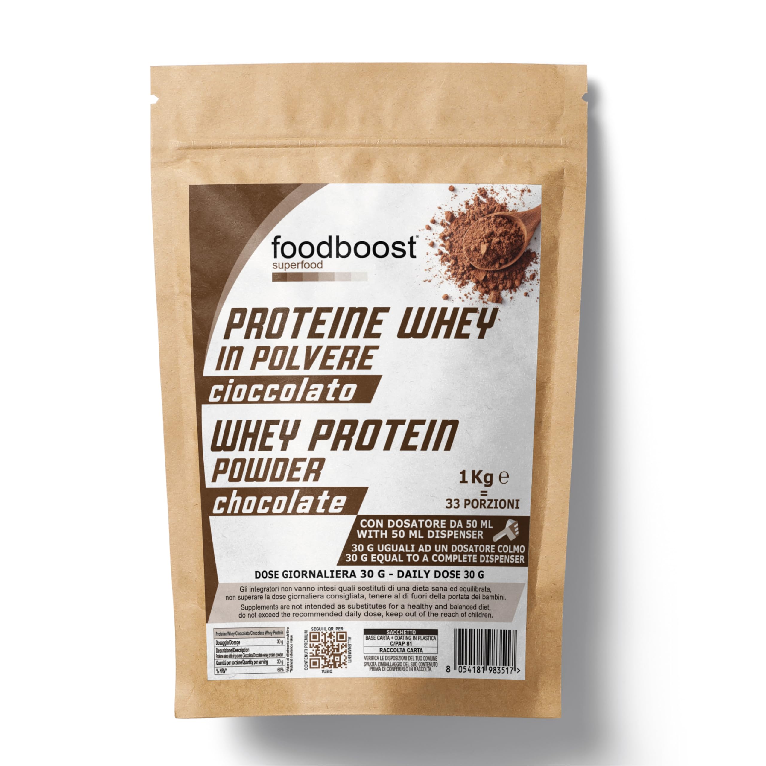 Proteine Whey Cioccolato FoodBoost