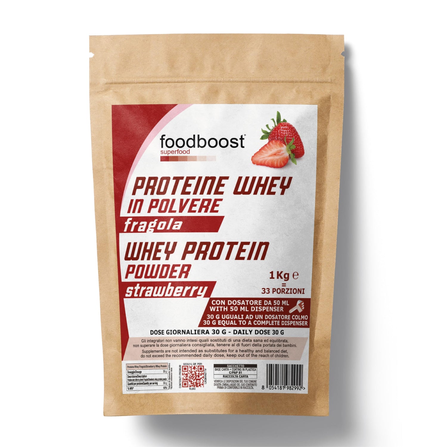 Proteine Whey Fragola