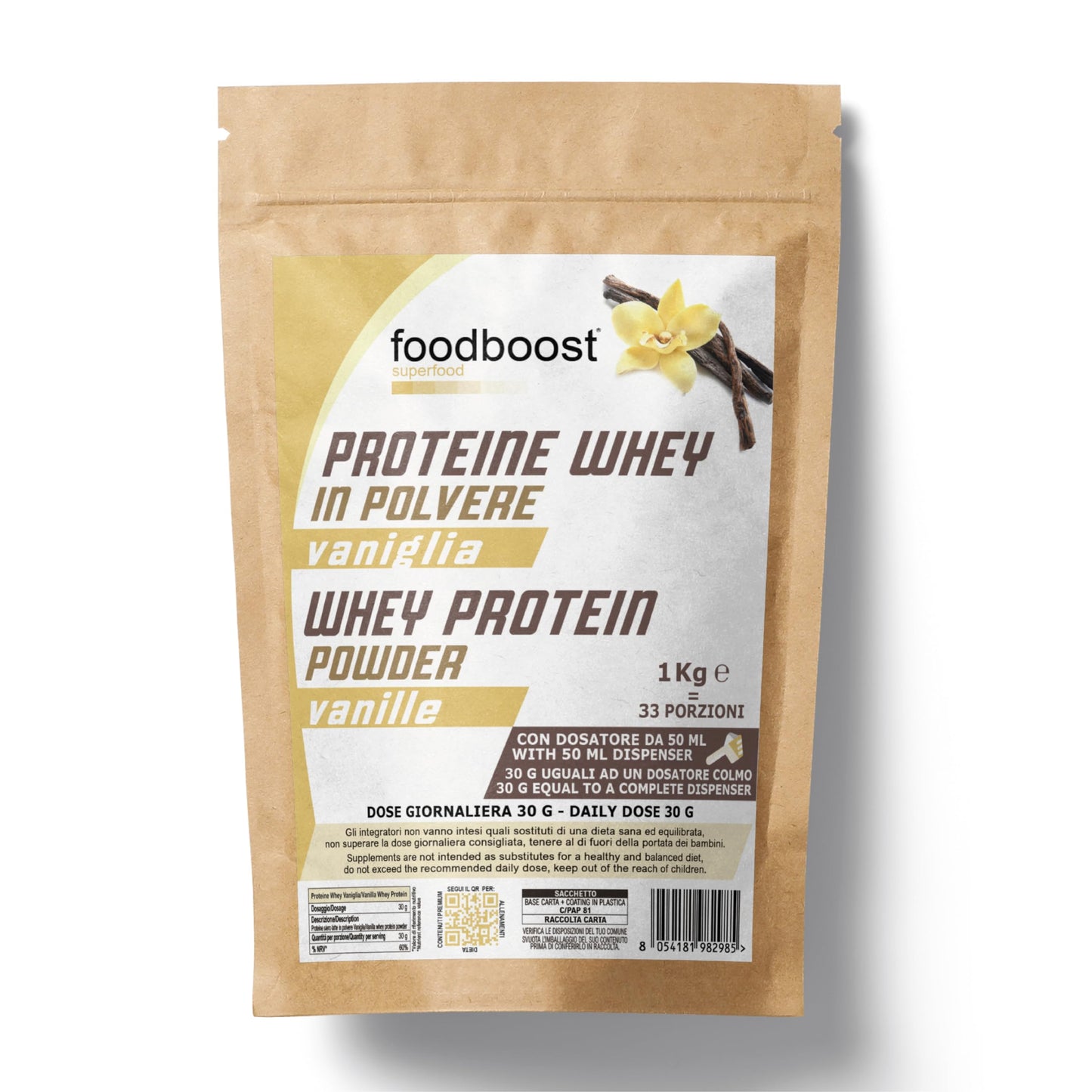 Whey Protein Vanilla 1kg Powder