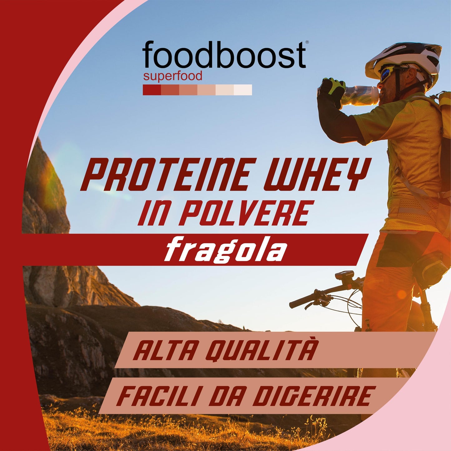 Proteine Whey Fragola da 1 kg in polvere