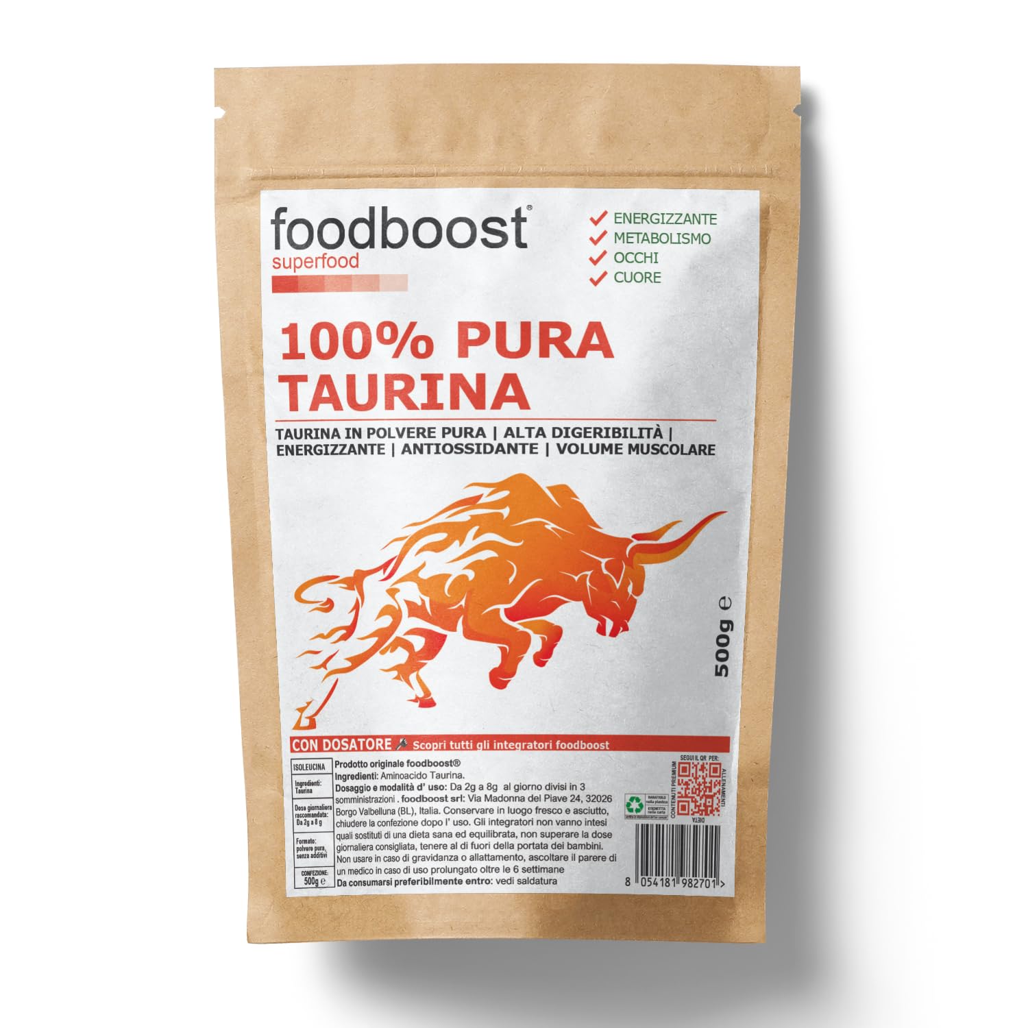 Taurina da 500g in Polvere