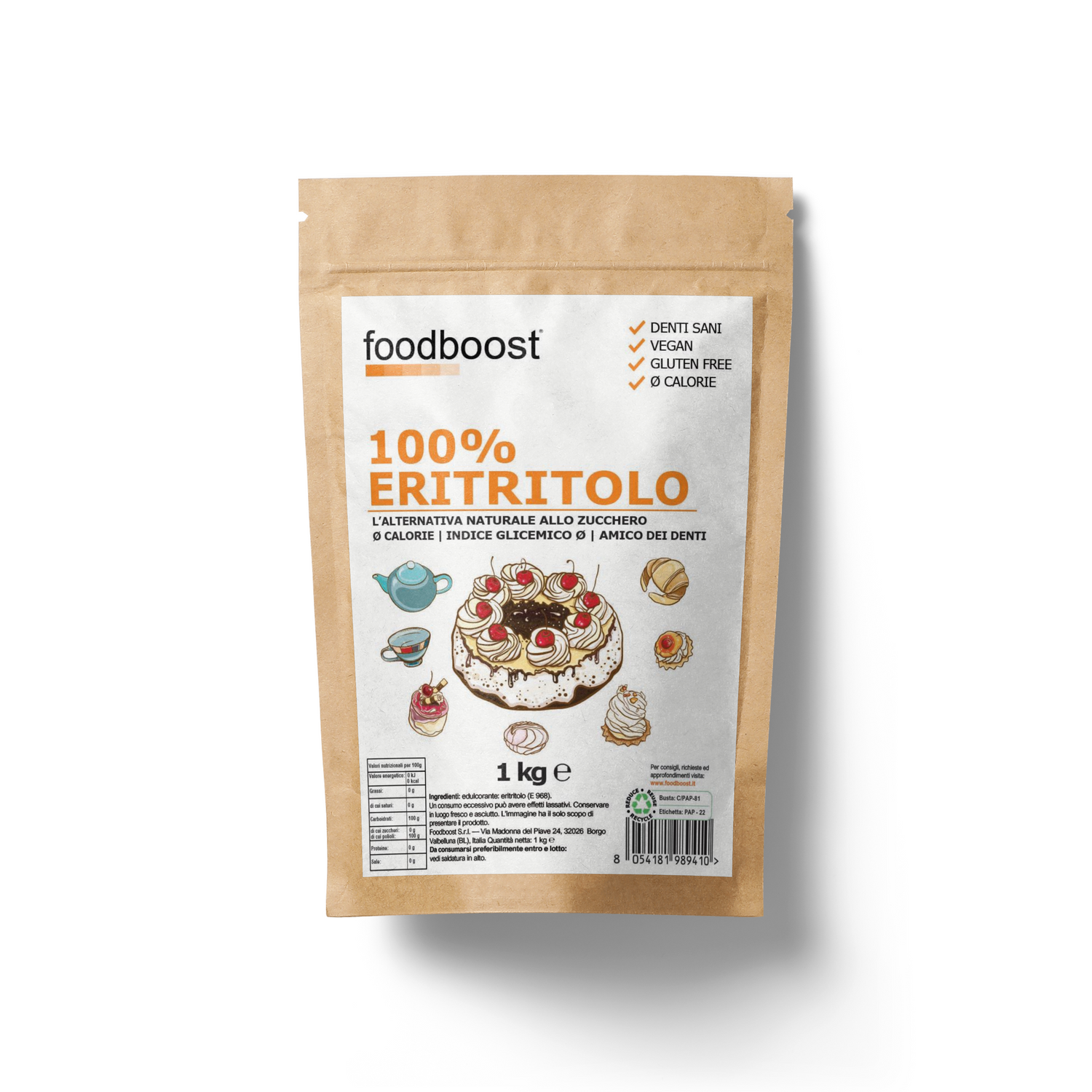 Eritritolo Puro 100%
