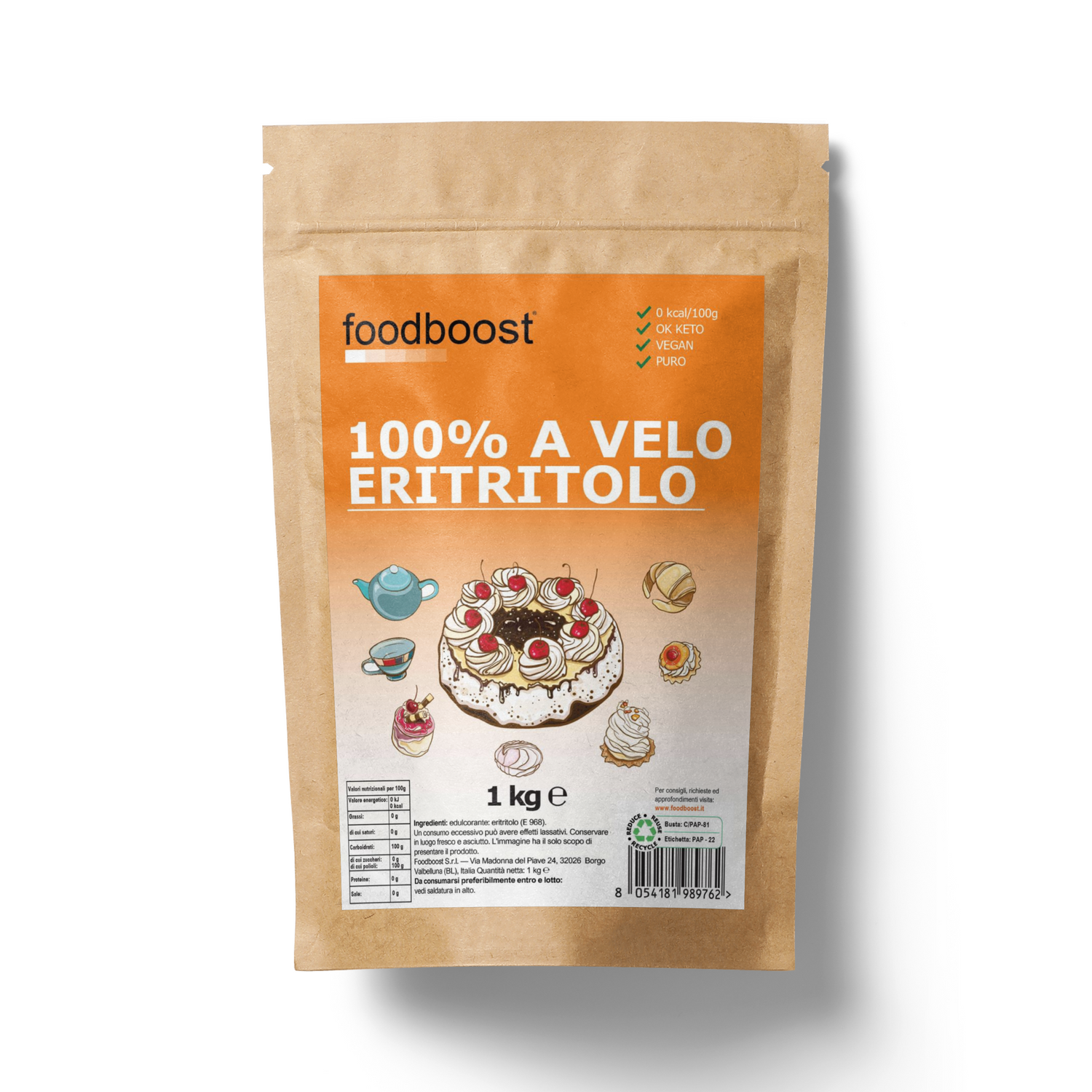 Eritritolo a Velo 1 Kg