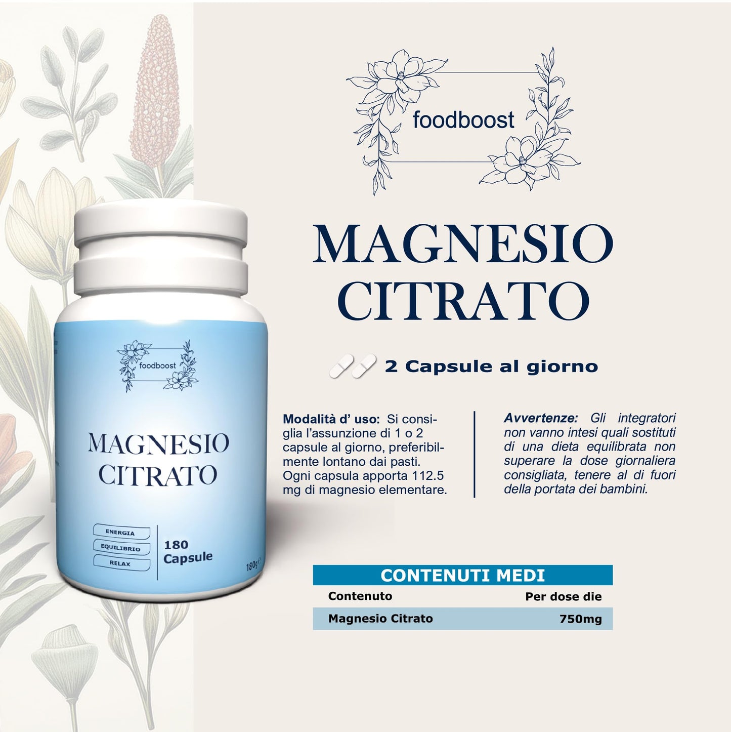 Magnesio Citrato in Capsule
