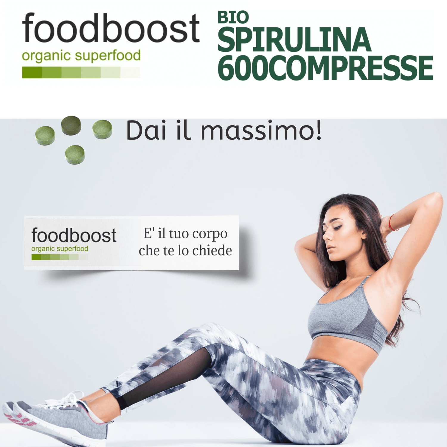 Alga Spirulina in Compresse