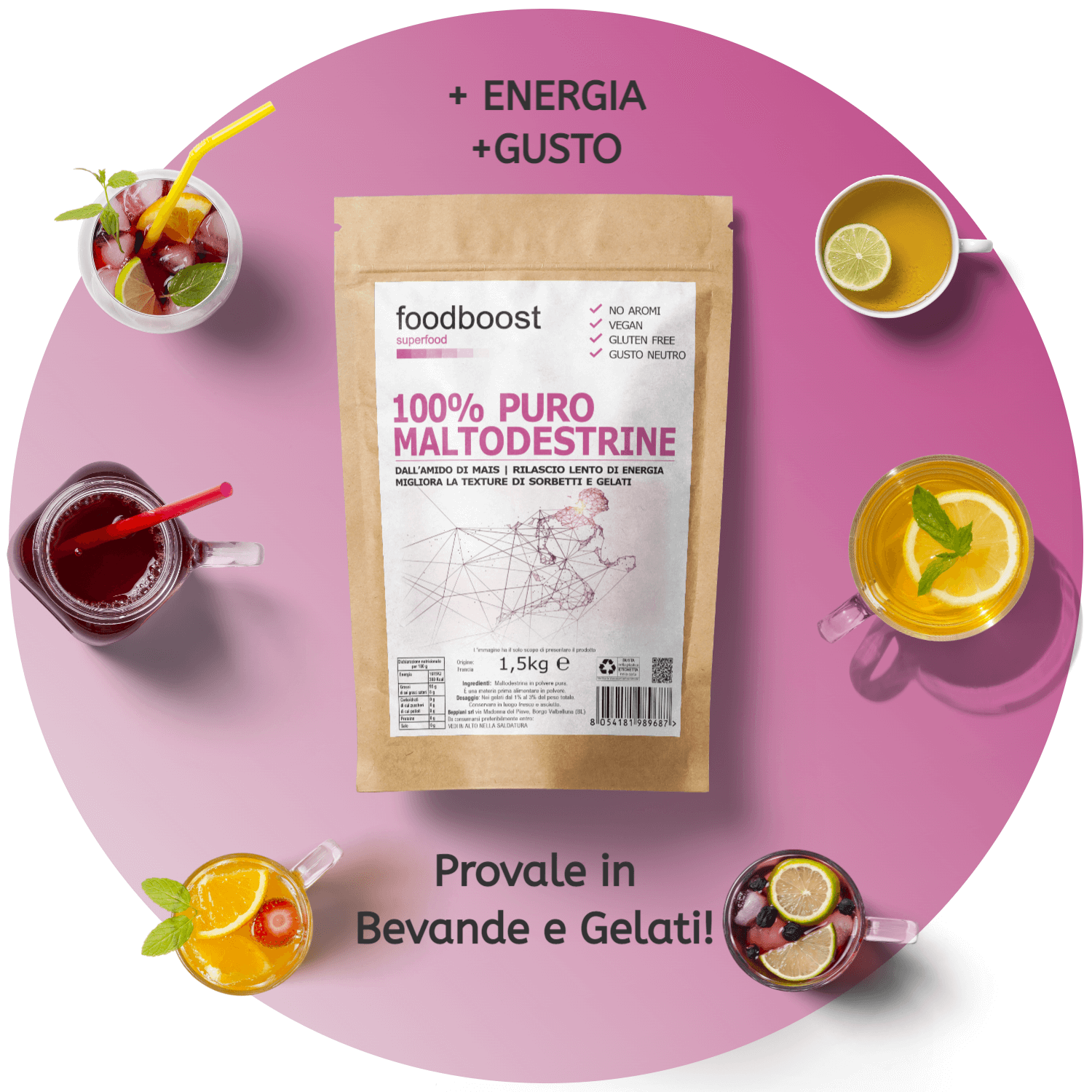 Maltodextrin powder 1.5 Kg 